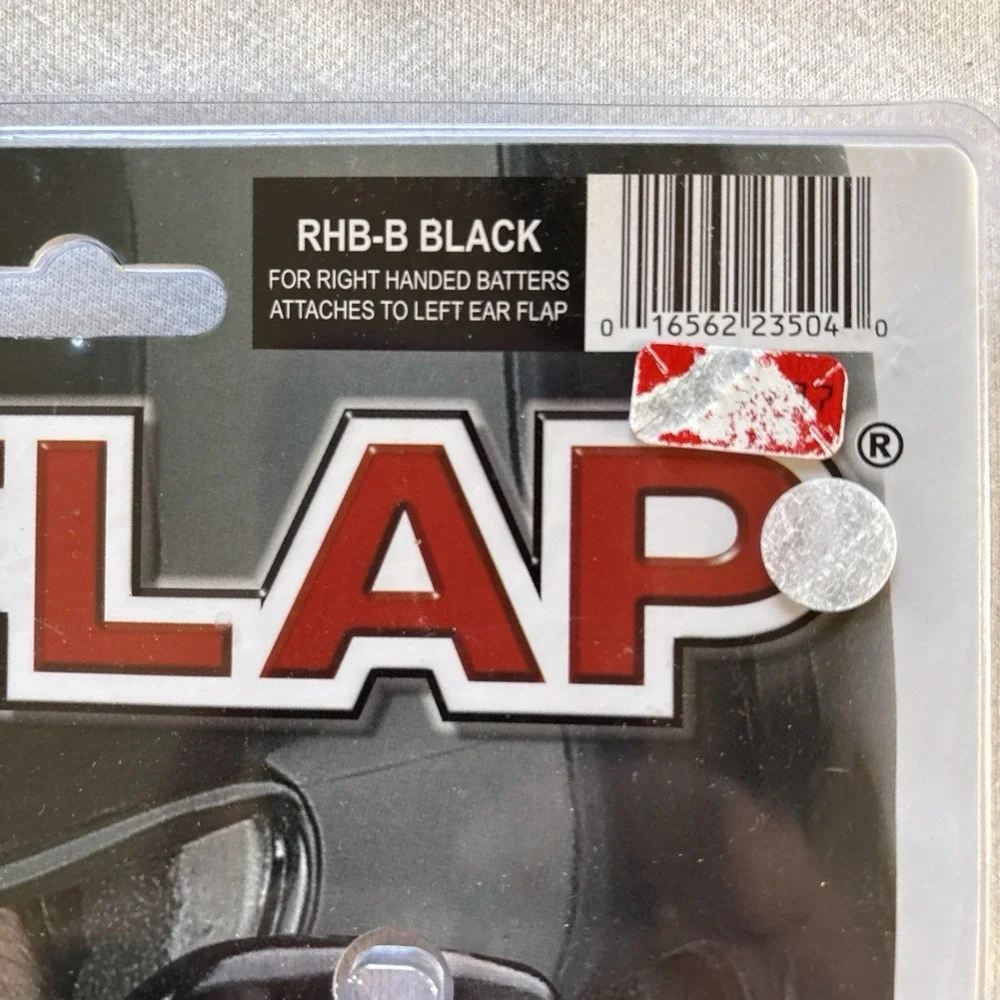 Markwort C-FLAP Jaw Cover - Right Handed Batter (RHB) Black - Baseball Softball‎